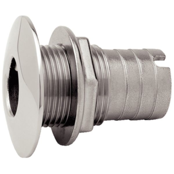 665413 1 in. Stainless Steel Thru-Hull with 0.75 in. Hose