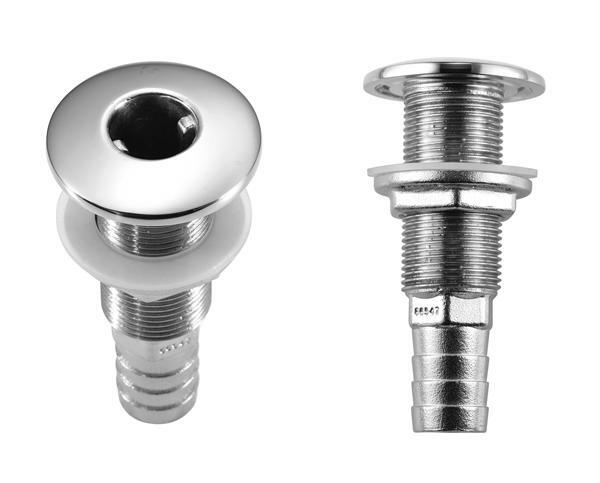 665473 0.75 in. Stainless Steel Thru Hull