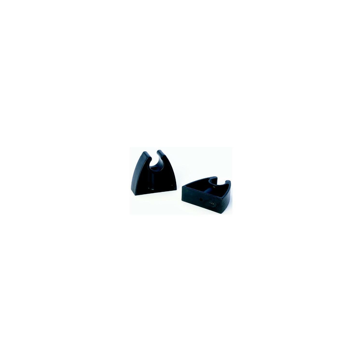 75711 2 x 1.5 in. Pole Light Storage Clip, Black