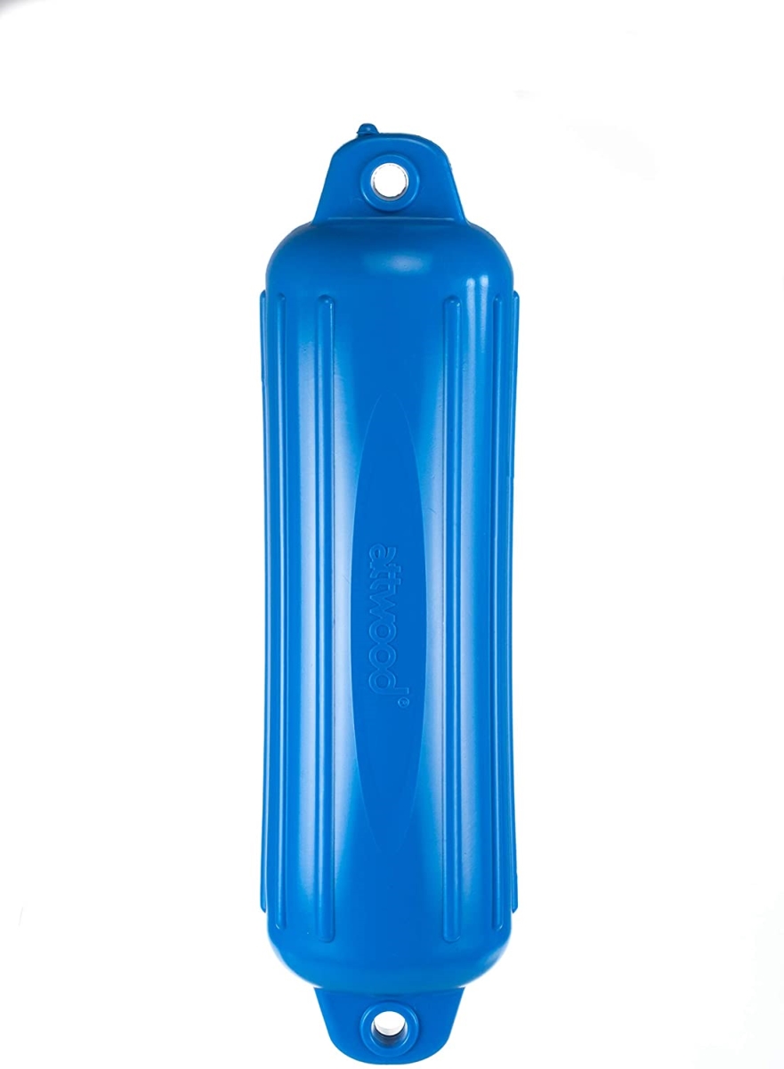 9356BD1 6 x 24 in. Softside UV-Resistant Marine Oval Boat Fender, Blue