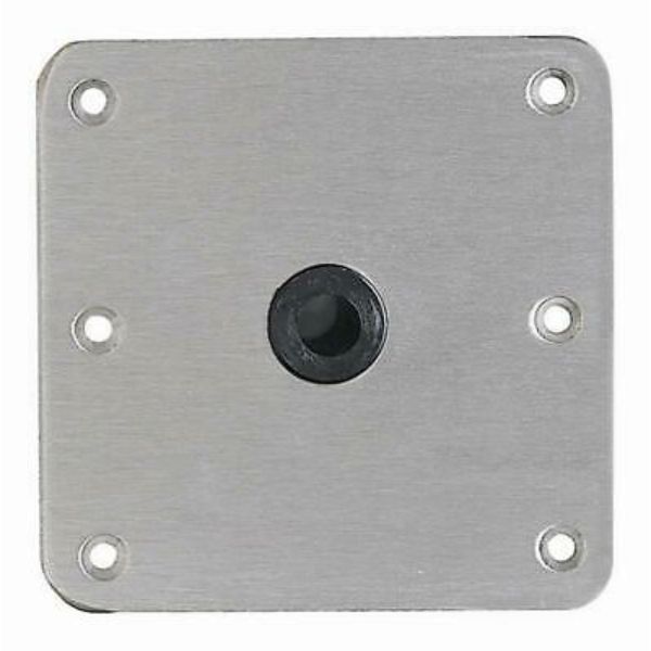 Attwood 6" x 8" Stainless Steel Base Plate for 3/4" Pedestal | For Boats | by West Marine