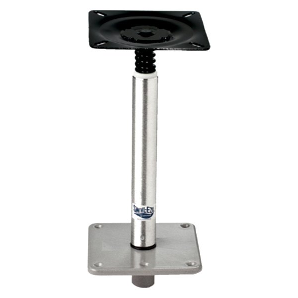 97739 11 x 0.75 in. Swivl-Eze 075 Series Fixed Post with Seat Mount & 7 x 7 in. Non-Threaded Stainless Steel Square Base