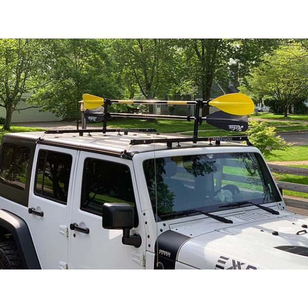 8009809 Click-In Paddle Carriers for 2 Paddles, Textured Black