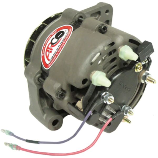 Premium Replacement Alternator w/Single Groove Pulley - 12V, 55A