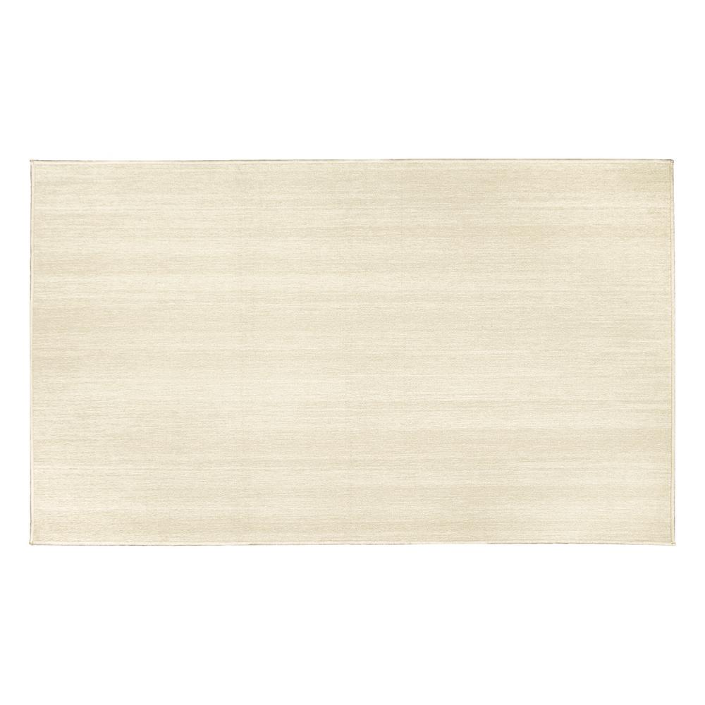 361470WEB 3 x 5 ft. My Magic Carpet Machine Washable Accent Rug, Solid Cream