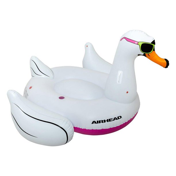 Picture of Airhead AHPF3018 82 x 73 in. Cool Swan Pool Float&#44; White