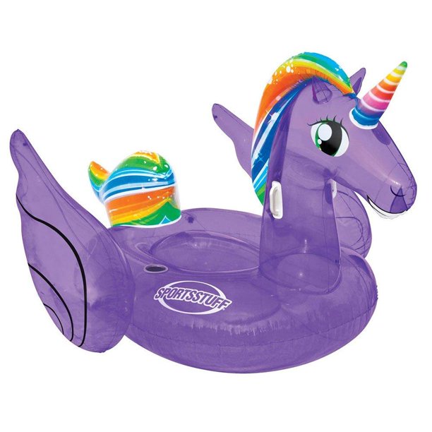 Picture of Airhead AHPF3020 83 x 74 in. Magical Unicorn Inflatable Pool Float&#44; Purple