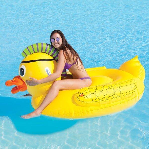 Picture of Airhead AHPF3019 Punk Duck Inflatable Pool Float&#44; Yellow