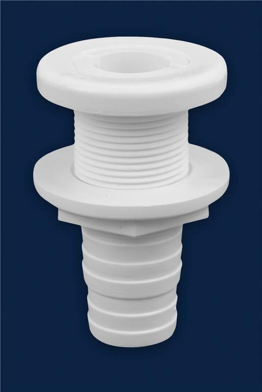 38741 1.13 in. Polypropylene Thru-Hull, White