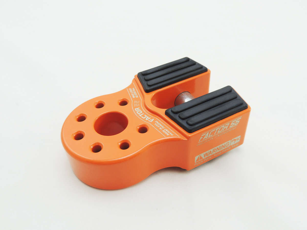 5007 Flatlink Winch Shackle Mount, Orange