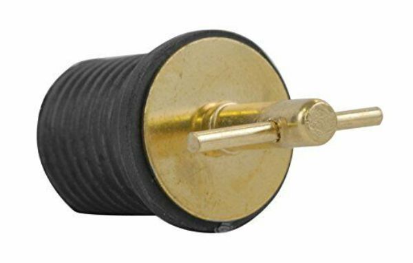 115923 1 in. Brass Plated T-Handle Drain Plug without Chain