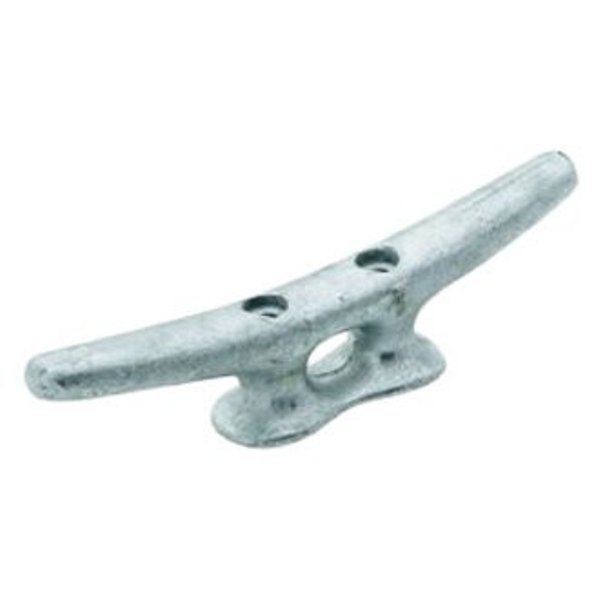 121021 8 in. Galvanized Iron Screw Mount Open Base Dock Cleat