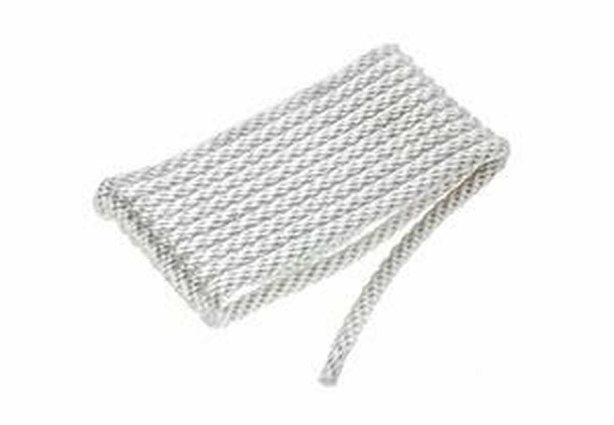 117377 0.37 in. x 15 ft. Solid Braided Multi-Filament Polypropylene Anchor Line, White