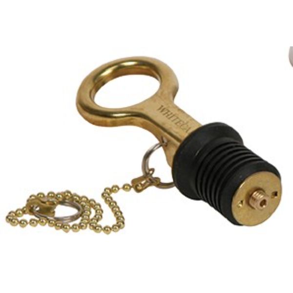 Snap/Lever Type Bailer Plug with 8in Chain