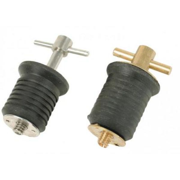 S0291C 1 in. Stainless Steel Bailer Plug, Single Screw