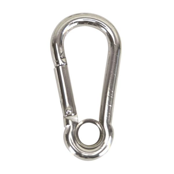 Stainless Steel Snap Hook, 11/16" eye, 2000-lb. break strength