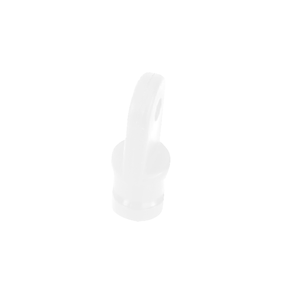 3417WP 0.875 in. Inside Eye End, White - Set of 2