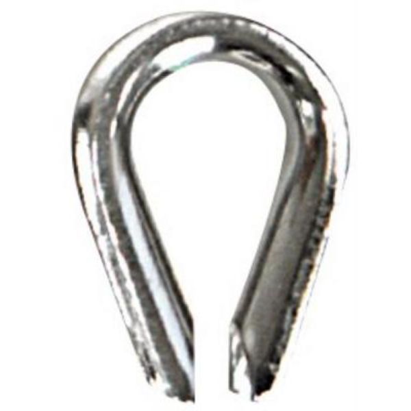 S4084P Stainless Steel Wire Rope Thimble for 0.375 in. Rope