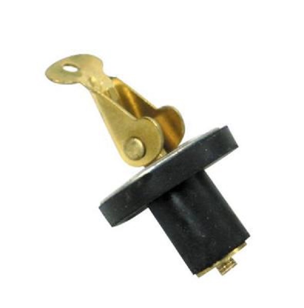 Whitecap Industries S5054C 0.37 ft. Baitwell Plug, Brass