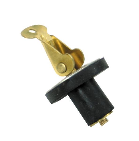 S5055C 0.5 in. Boat Drain Plug, Black & Gold