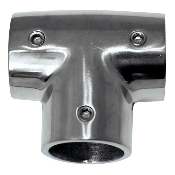 Universal 90° Tee Rail Fitting, Stainless Steel