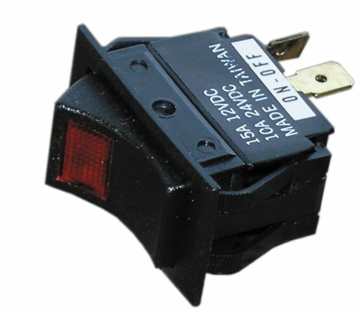 S8047C On -Off-On Rocker Switch, Black