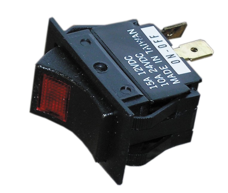 S8048C Mom-On-Off-On Rocker Switch, Black