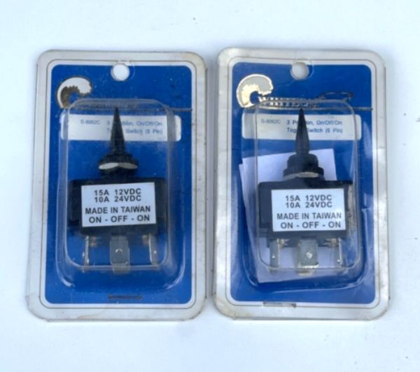 S8062C 3 Position On, Off & On Toggle Switch