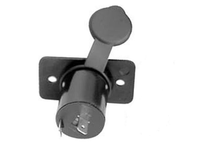 MARINE SWITCH PANEL Outdoor/ Indoor Use; Single Receptacle; Black; Nylon; Receptacle With Cap Only