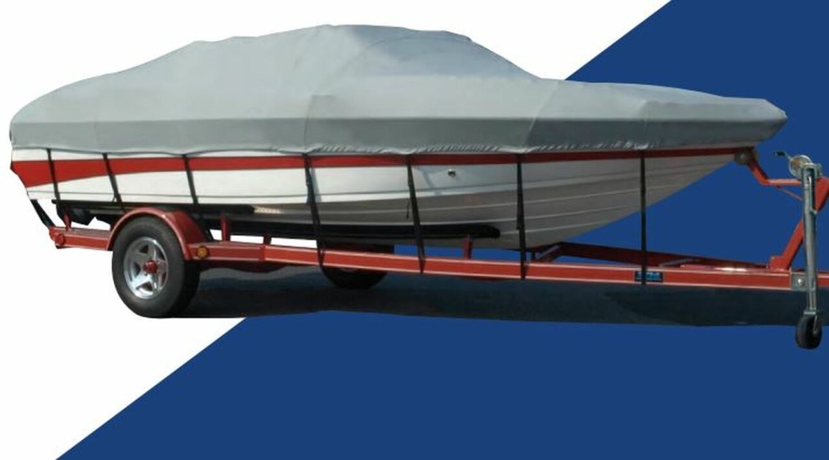 77120F10 V-20 I-O Boat Cover, Gray