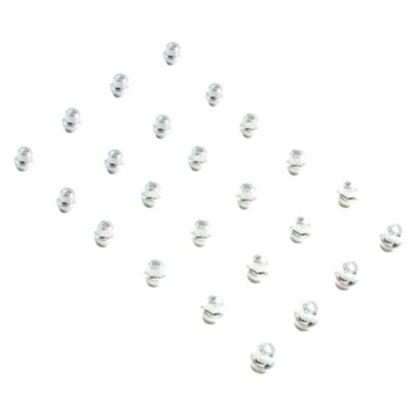80K645 Chrome Cone Seat OE Style Ford Lug Wheel Installation Kit without Valve Stems for 1991-1995 Alfa Romeo 164 - Pack of 24
