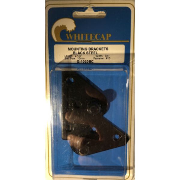 Whitecap Industries G1020BC 2.25 in. Steel Mounting Bracket, Black