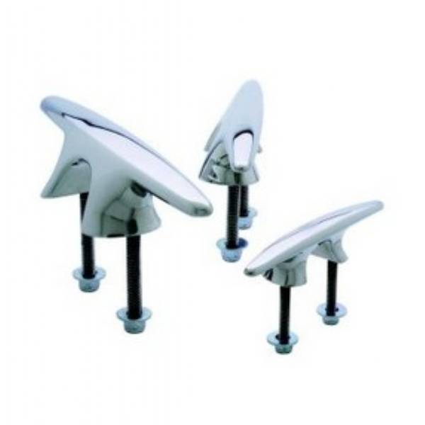 660641 10 ft. Offset Pull-Up Boat Cleat, Silver