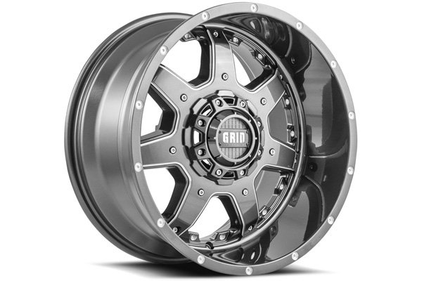 12414237G7 24 x 14 in. -76 mm Offset Offroad GD1 Wheel, Gloss Graphite & Milled