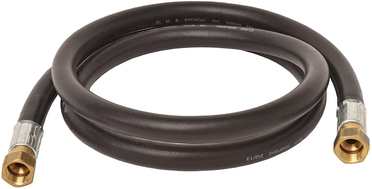 60 ft. Rubber RV Slide Out Hose, Black