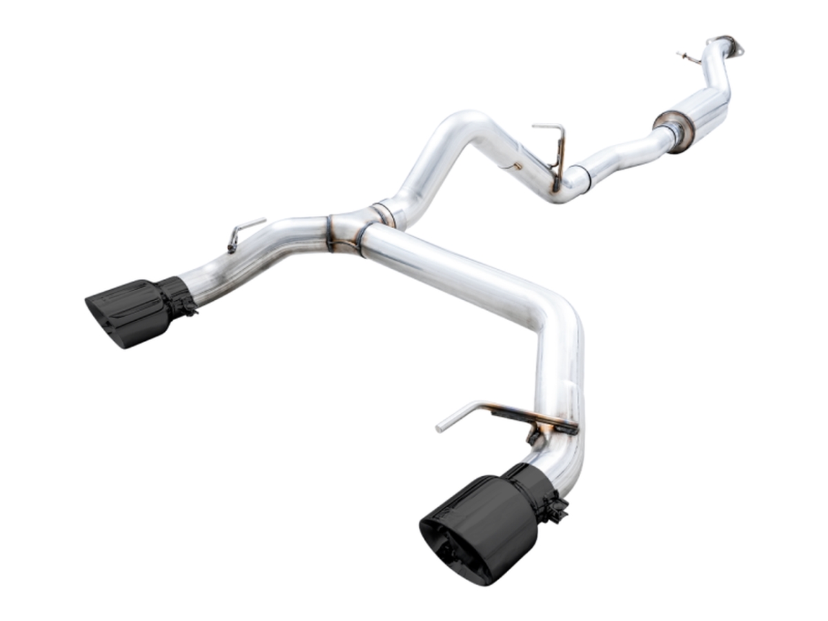 301533456 0FG 304 Stainless Steel Cat-Back Exhaust System with Split Rear Exit, Diamond Black