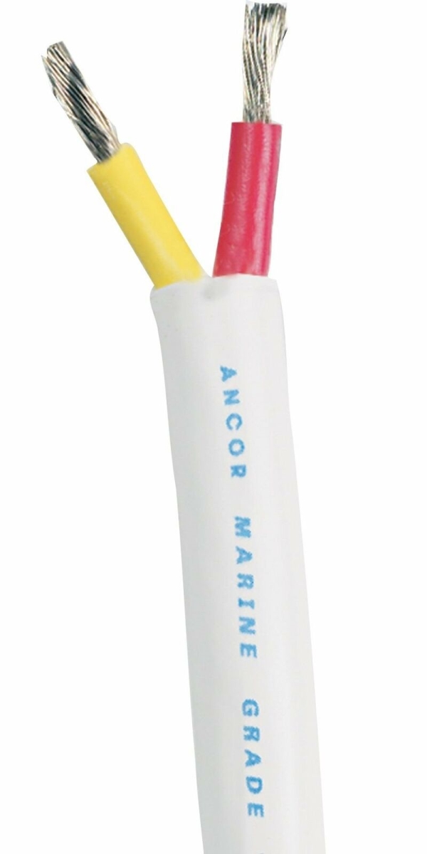123910 100 ft. Safety 8 BY 2 AWG Flat Duplex Cable, Red & Yellow