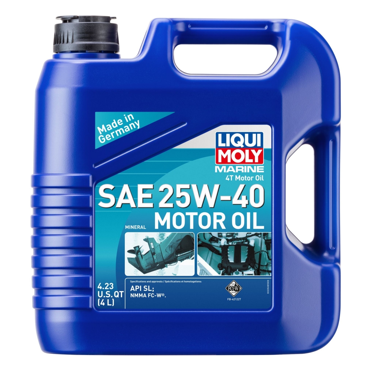 LIQ-20548 Marine 25W-40 4T Engine Oil, 1 ltr -  LIQUI MOLY