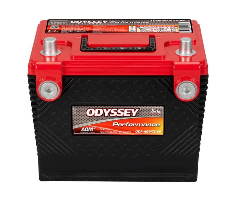 ODPAGM7586 75-86-705 Performance Series AGM Battery for 1983-1988 Cadillac Cimarron, Red & Black