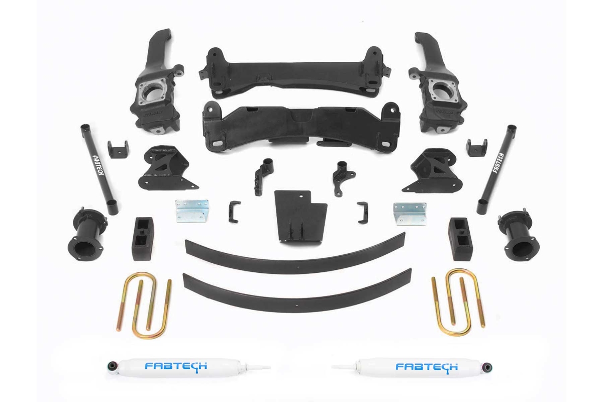 K7019 6 in. Basic System with Performance Shocks for 2005-2014 Toyota Tacoma - 6 LUG 2WD-4WD -  FABTECH, F37-K7019