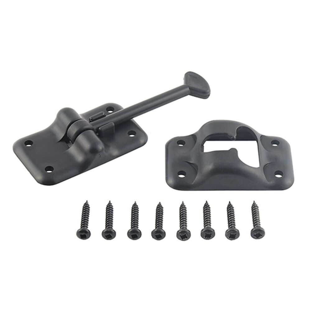 013084BL 3.5 in. Plastic Door Holdback, Black