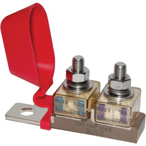 2151 Terminal Fuse Block - 3/8" Mounting Hole - 2 Terminal Studs