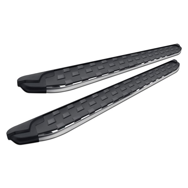 51728418 5.5 in. REC-T Series Cab Length Black Running Boards with Polished Trim for 2022-2023 Toyota Tundra