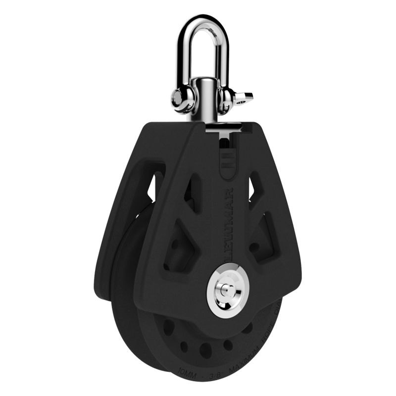 29926001BK 60 mm Synchro Single Utility Block with Swivel Shackle, Black -  Bufonada, BU3027670