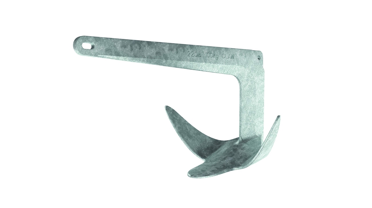 Galvanized Steel Claw Anchor, 2.2 lbs