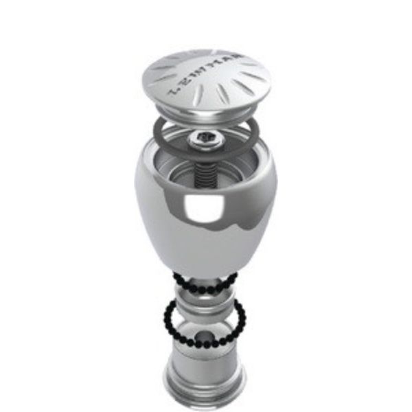 89700862 Polished Stainless Steel Knob with Rim Clamp