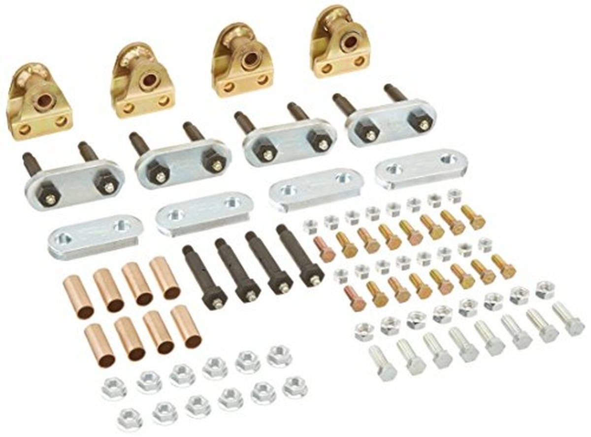 Heavy Duty Wet Bolt Shackle Upgrade Kit, Tandem Axle
