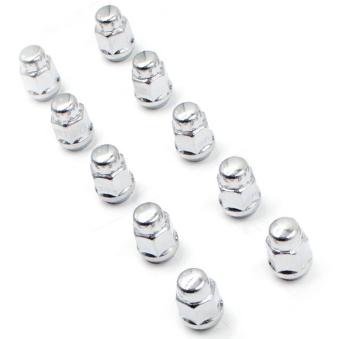 LUG NUTS 12 Millimeter x 125 Thread Size 60 Degree Conical Bulge Acorn 138 Inch Overall Length