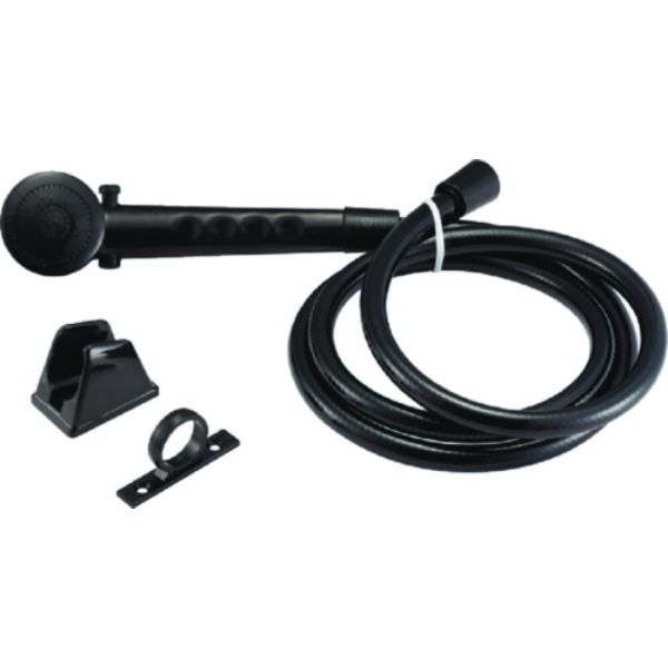 RV Single Function Shower Wand & Hose Kit, Matte Black