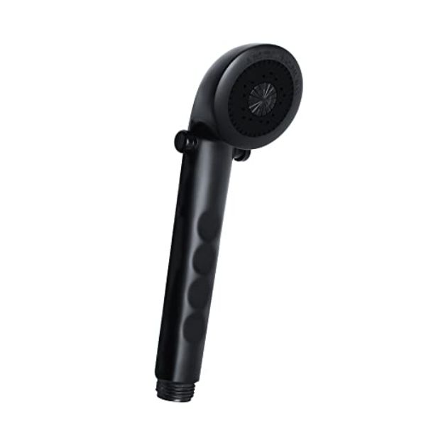 HandHeld Matte Black Water Saving Trickle Valve Switch On Shower Head
